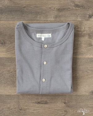 Merz b. Schwanen 206 Long Sleeve Henley in Storm