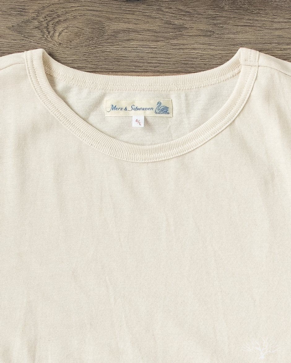 Merz b. Schwanen 215 2-thread Tee in Nature