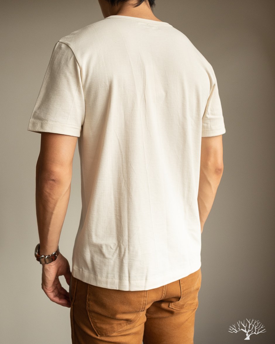Merz b. Schwanen 215 2-thread Tee in Nature