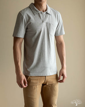 Good Basics Polo Shirt (Pocket) - Grey Melange