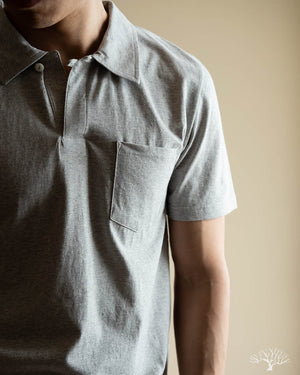 Good Basics Polo Shirt (Pocket) - Grey Melange