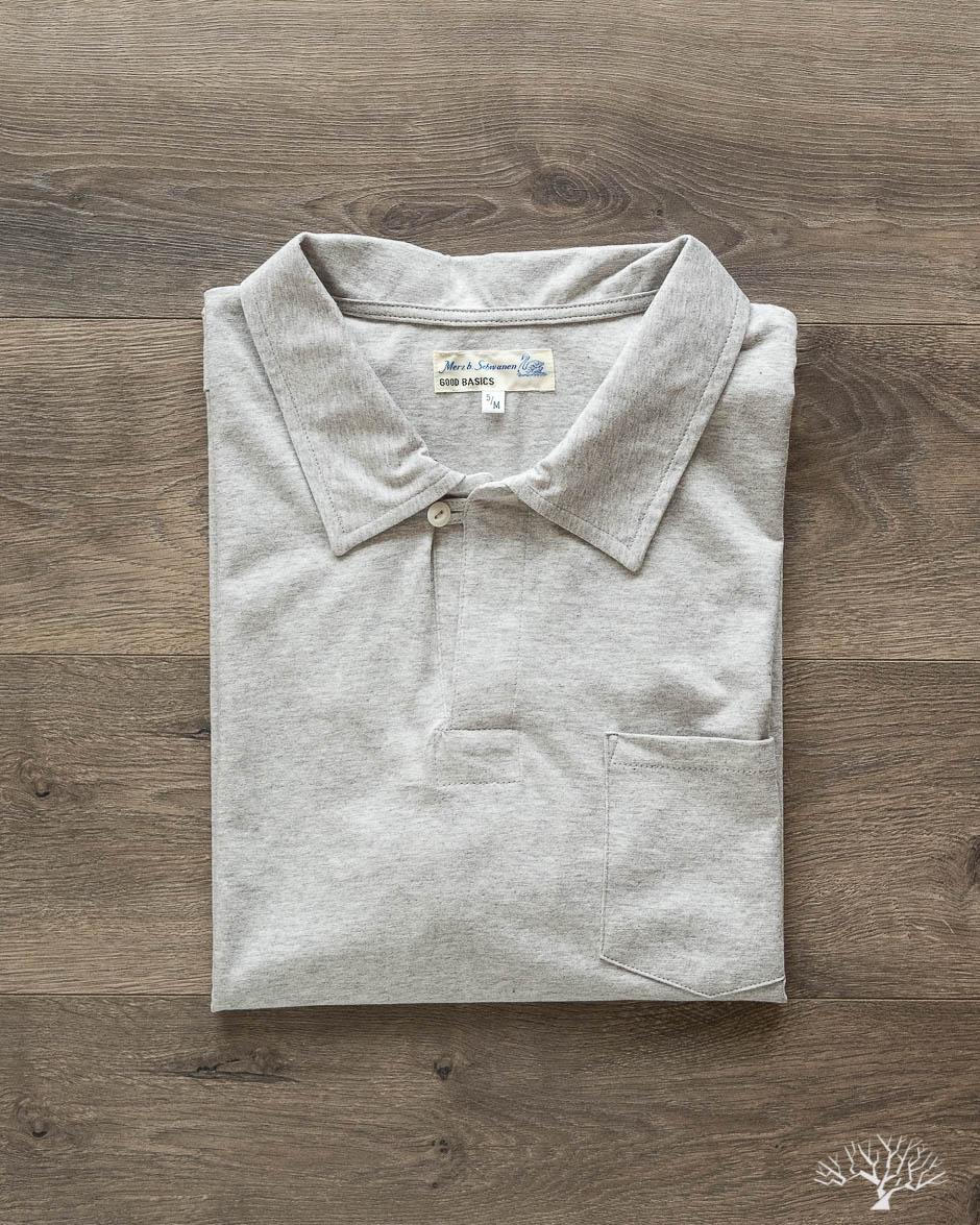 Good Basics Polo Shirt (Pocket) - Grey Melange