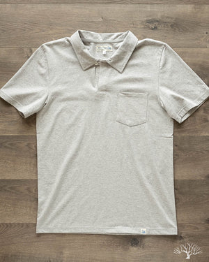 Good Basics Polo Shirt (Pocket) - Grey Melange