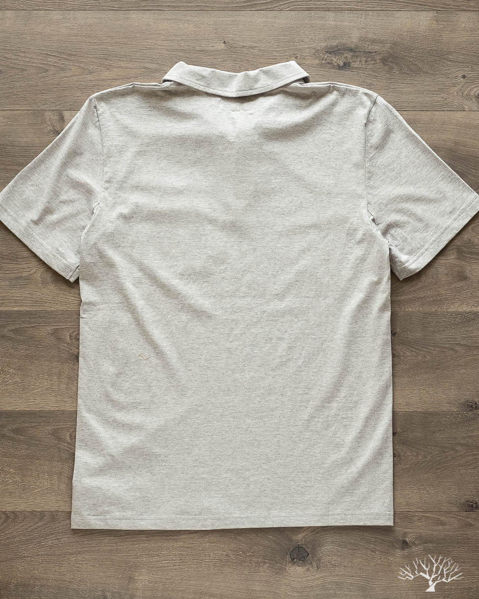 Good Basics Polo Shirt (Pocket) - Grey Melange