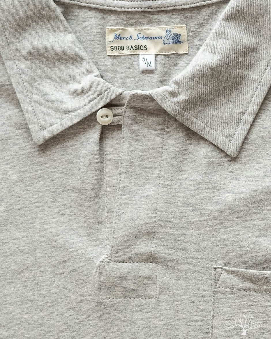 Good Basics Polo Shirt (Pocket) - Grey Melange
