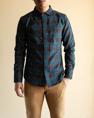DMT Check Raglan Shirt - Blue/Grey