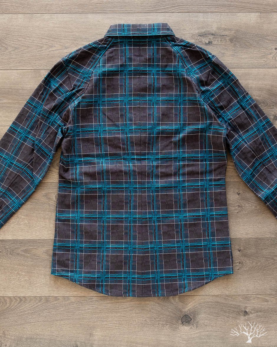 DMT Check Raglan Shirt - Blue/Grey