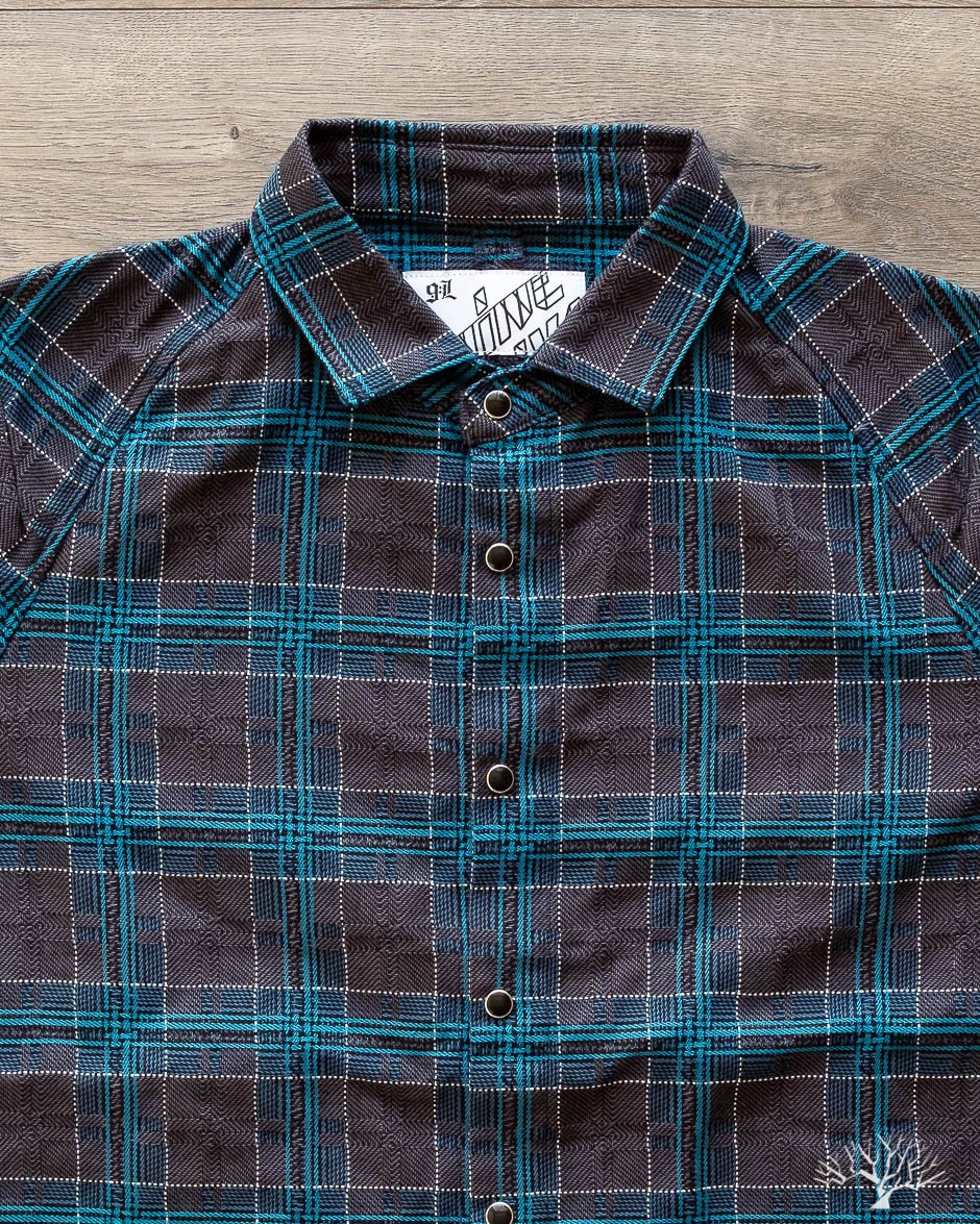 DMT Check Raglan Shirt - Blue/Grey