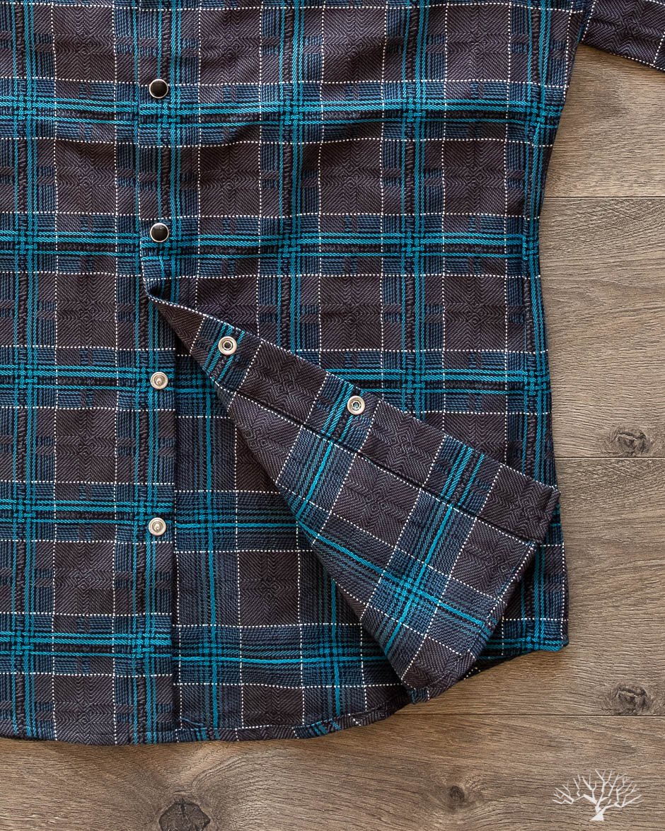 DMT Check Raglan Shirt - Blue/Grey