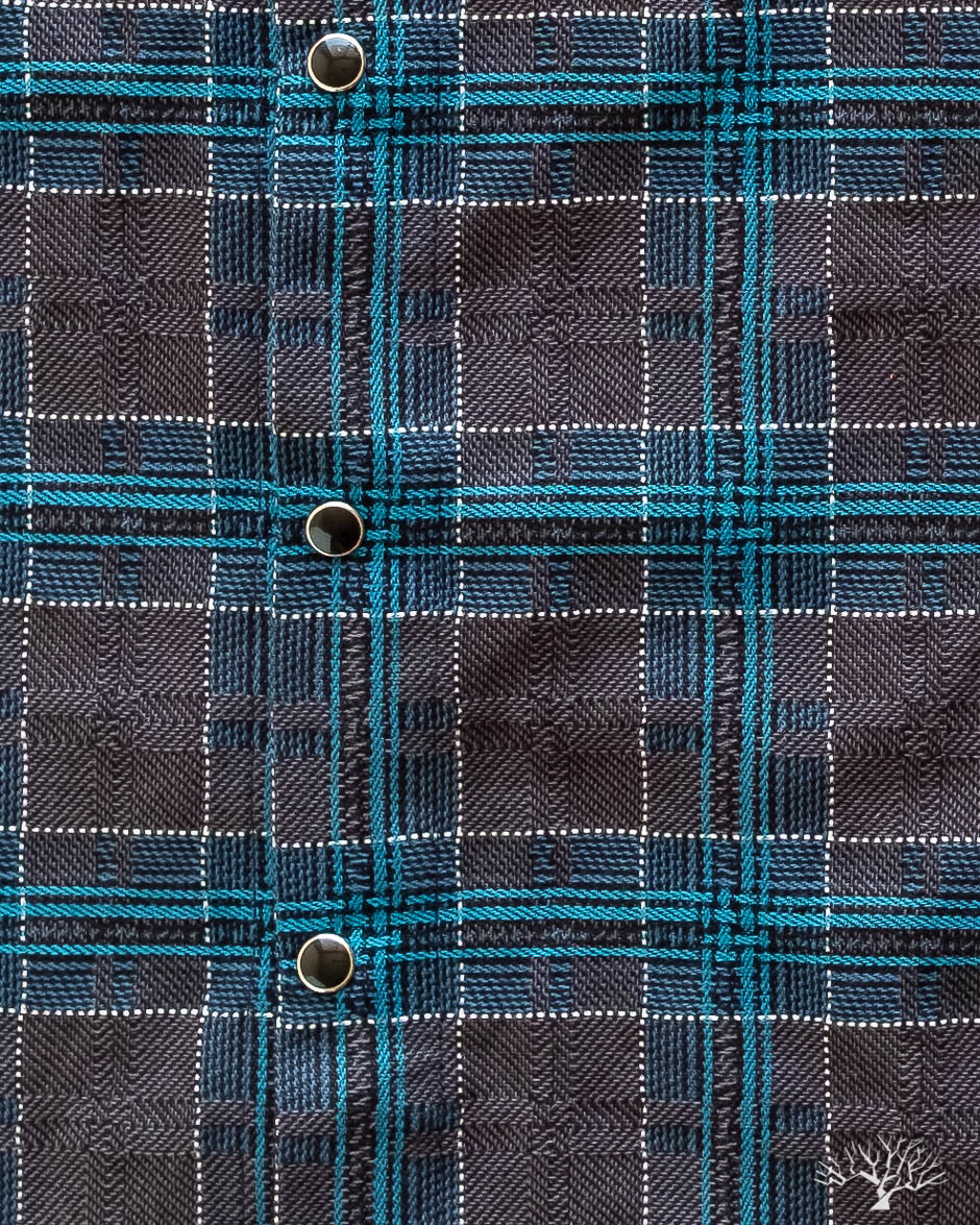 DMT Check Raglan Shirt - Blue/Grey