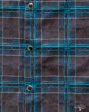 DMT Check Raglan Shirt - Blue/Grey