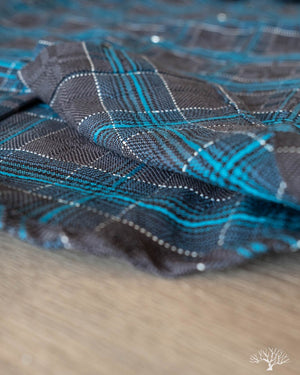 DMT Check Raglan Shirt - Blue/Grey