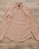 Houndstooth Flannel Shirt - Camel