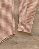 Houndstooth Flannel Shirt - Camel