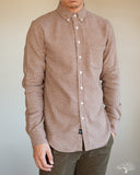 Houndstooth Flannel Shirt - Camel