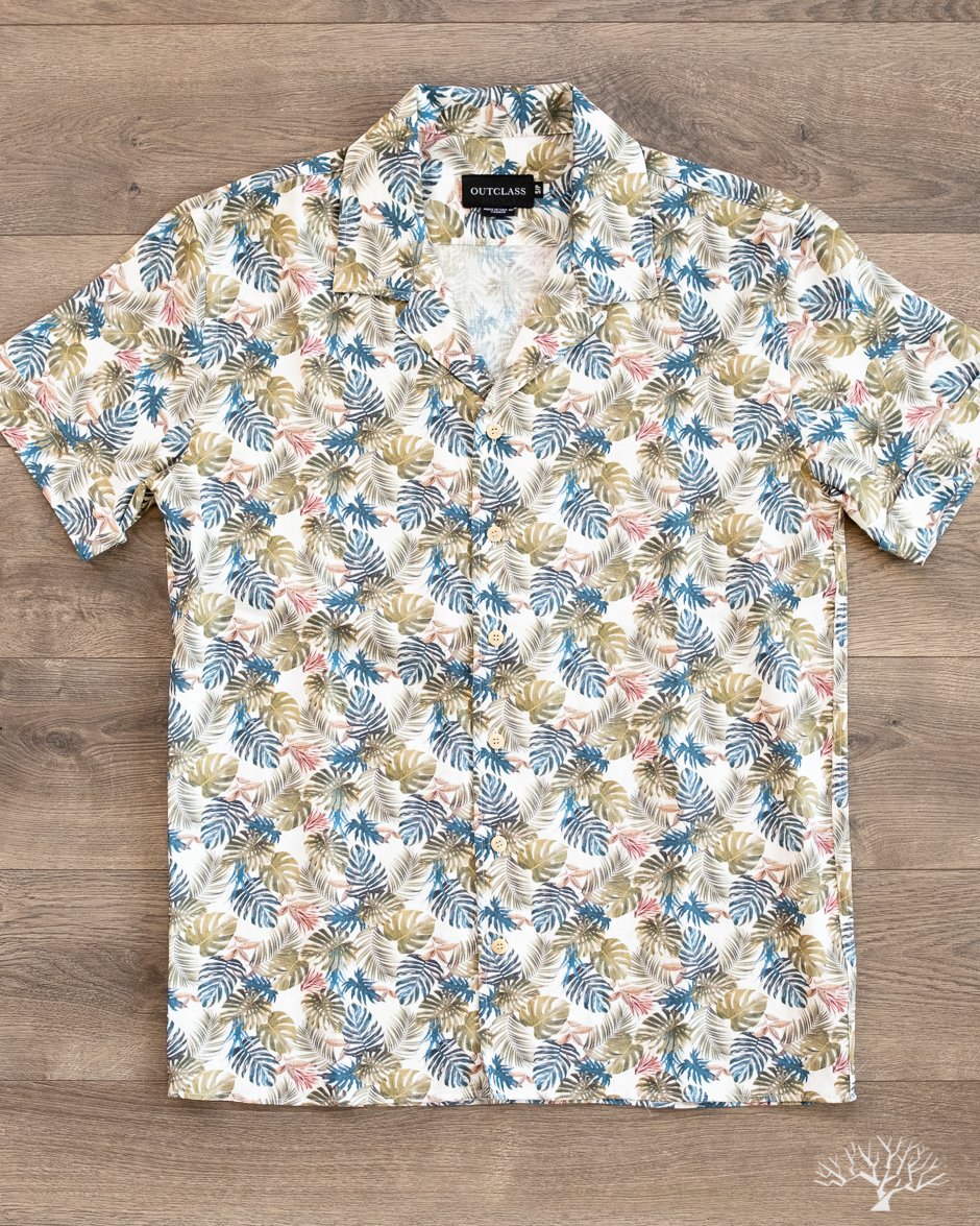 Outclass Multi Leaf Havana Shirt