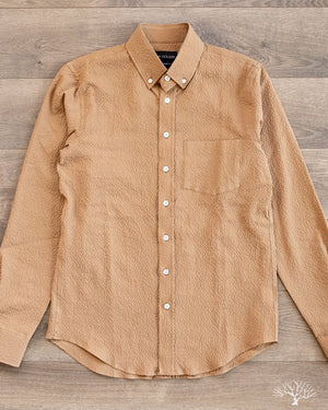 Outclass Tan Ripstop Seersucker Shirt