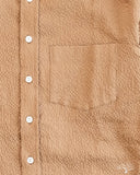 Outclass Tan Ripstop Seersucker Shirt