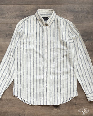 White Southwestern Long-Sleeve Shirt