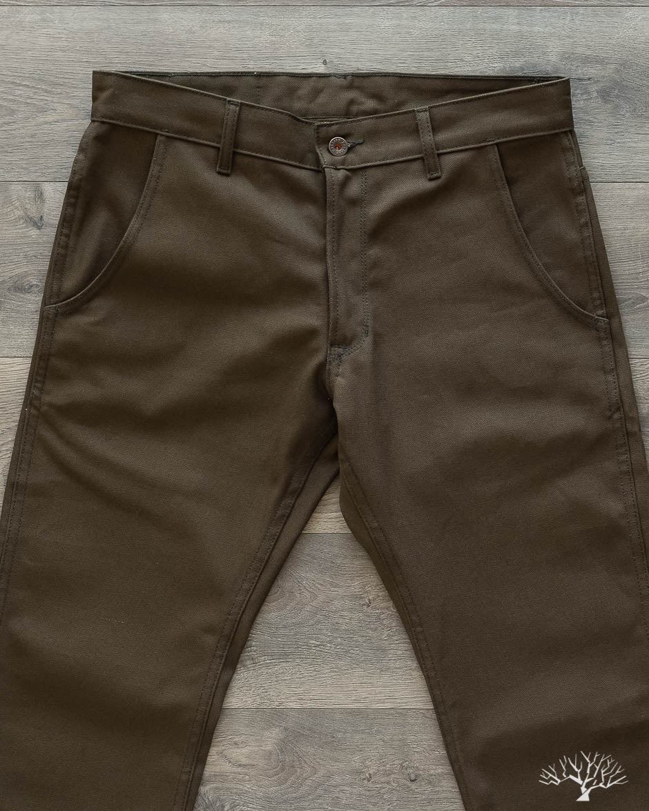Duck Canvas Flight Trousers - Seaweed Green