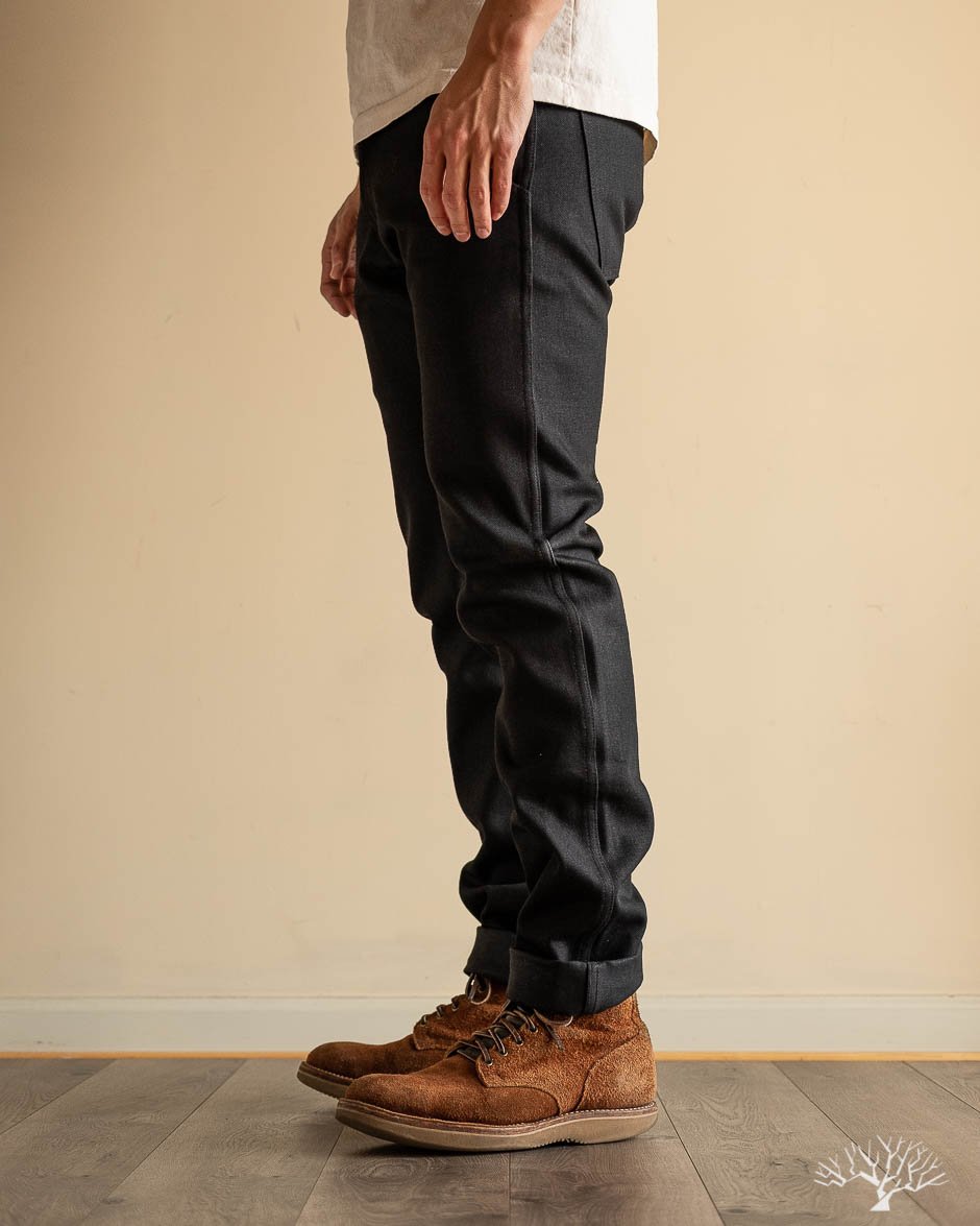 Flight Trousers - 13.75 oz Double Black Denim
