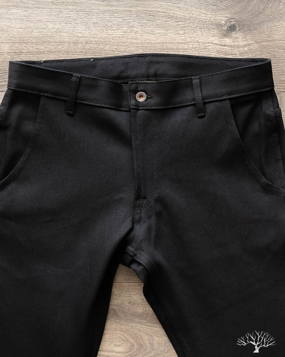 Flight Trousers - 13.75 oz Double Black Denim
