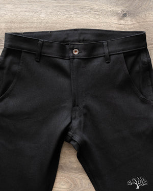 Flight Trousers - 13.75 oz Double Black Denim