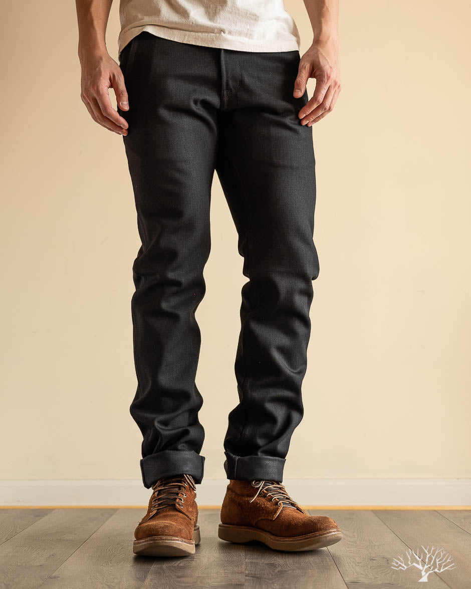 Flight Trousers - 13.75 oz Double Black Denim