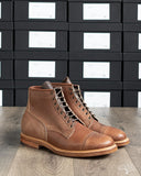 Viberg Brown Horsebutt Bobcat Boot comes in a 1035 Last, Dove Tail heel and Natural Leather Sole