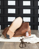Viberg Brown Horsebutt Bobcat Boot comes in a 1035 Last, Dove Tail heel and Natural Leather Sole