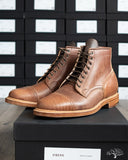 Viberg Brown Horsebutt Bobcat Boot comes in a 1035 Last, Dove Tail heel and Natural Leather Sole