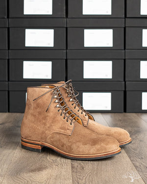 Viberg Halkett Derby Boot Bison Calf Suede 2020 Last and Dainite Sole
