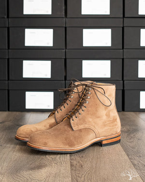Viberg Halkett Derby Boot Bison Calf Suede 2020 Last and Dainite Sole